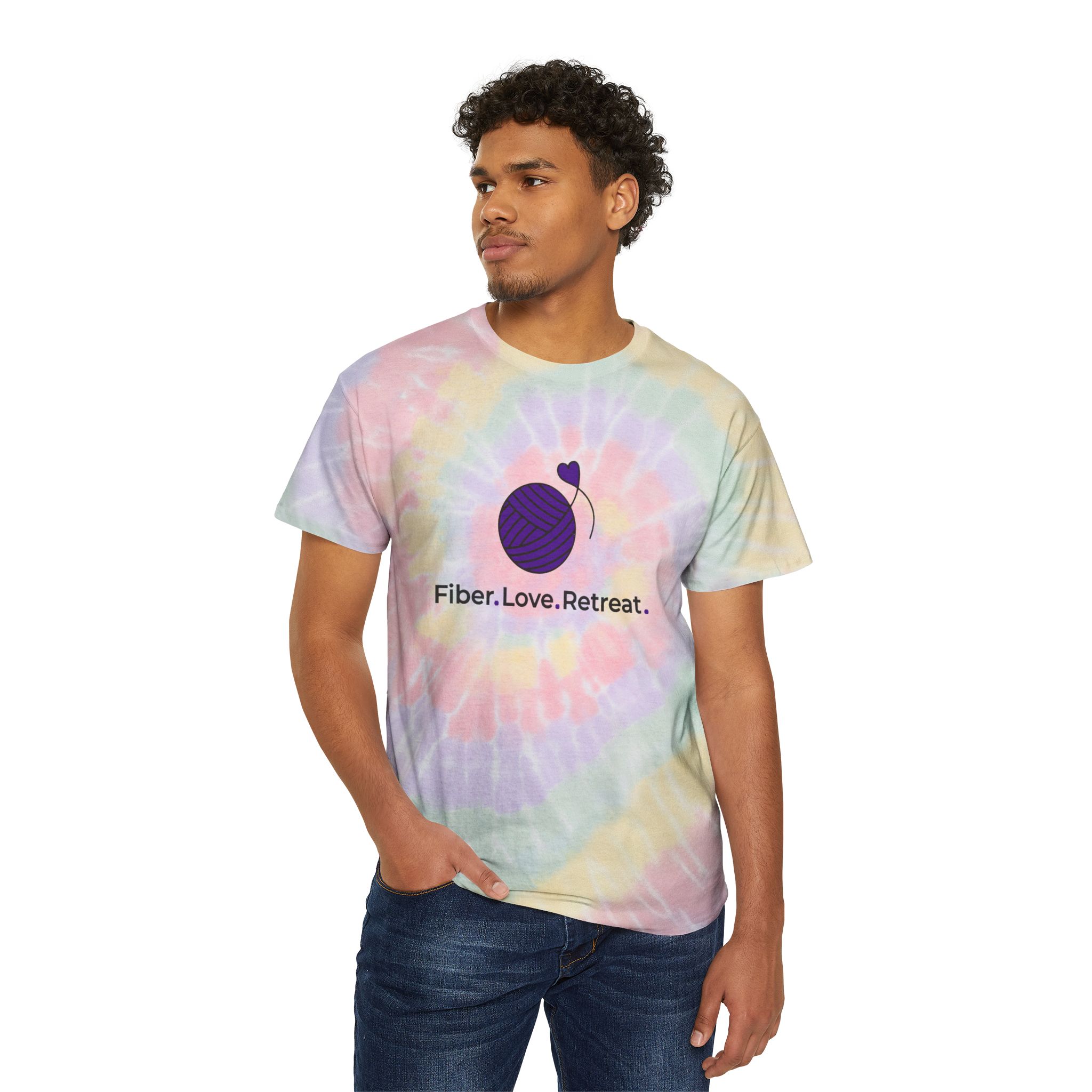 Pastel Fiber.Love.Retreat Tie-Dye Tee - Image 3